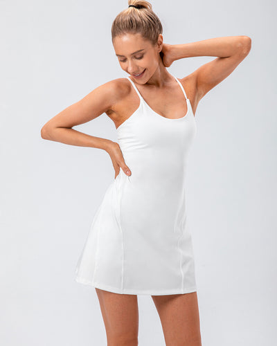 Margaret Athletic Dress - White