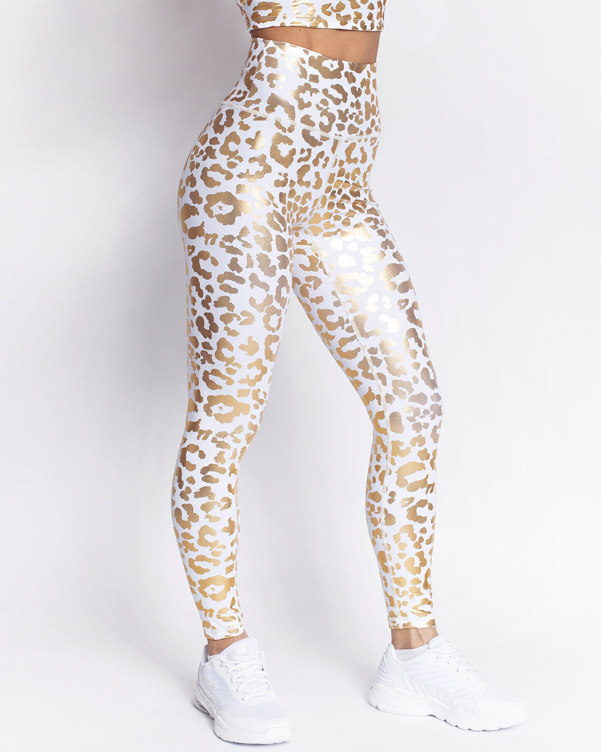 NKD Smooth Tech White Leopard Leggings Size 24 - $42 - From Amy