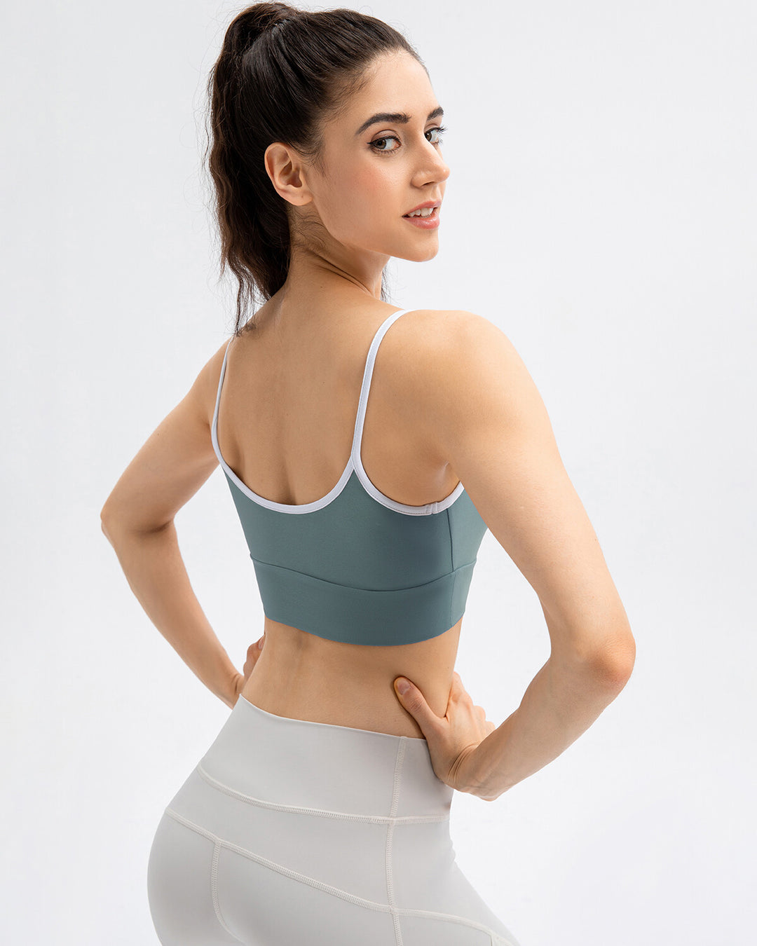 Sarah Sports Bra Green Amelia Activewear