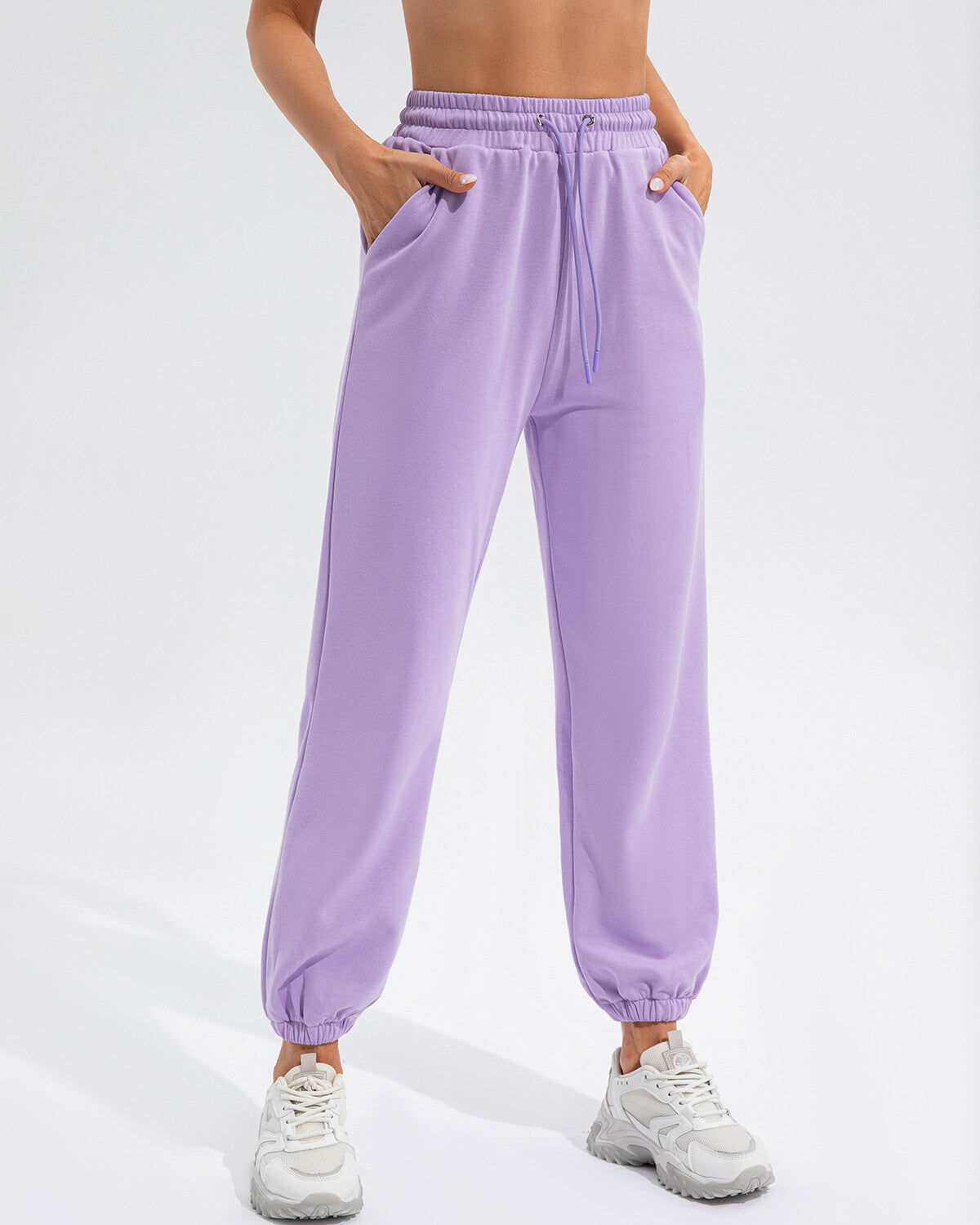 Sophie Relaxed Fit Joggers - Purple