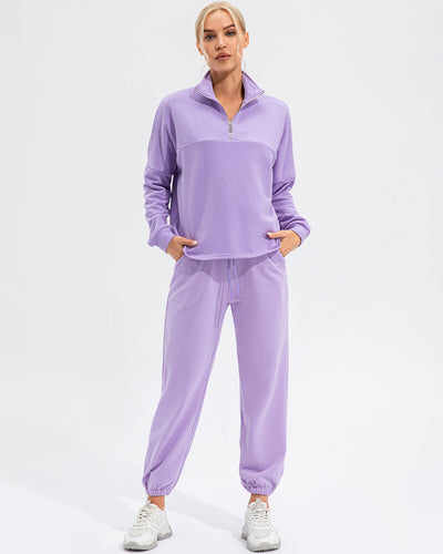 Sophie Relaxed Fit Joggers - Purple