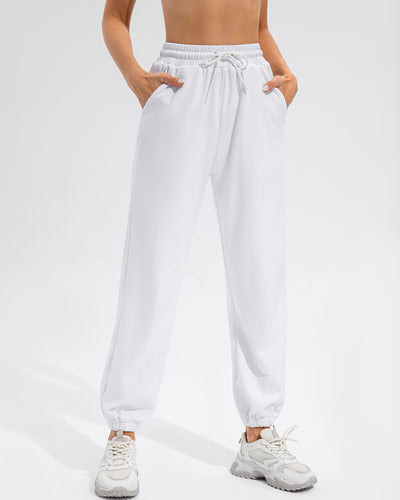 Sophie Relaxed Fit Jogger - White