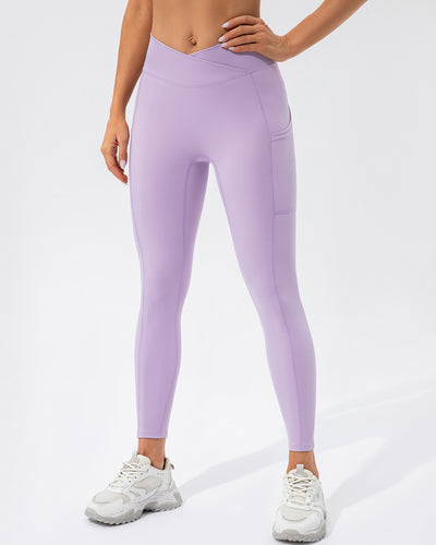 Sophie Scrunch Pocket Leggings - Purple