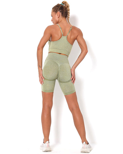 Amplify Scrunch Seamless Shorts - Light Green