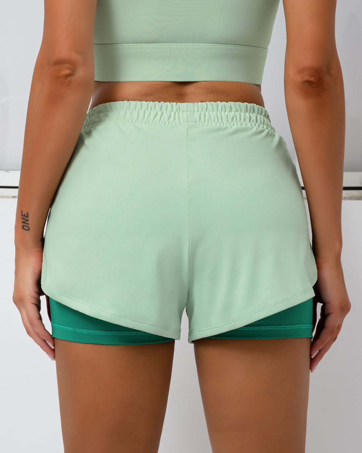 Bailey Double Layer Shorts - Green