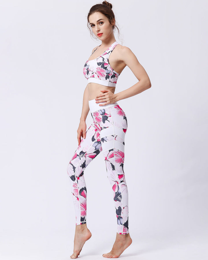 Dolce Flora Leggings - Hibiscus