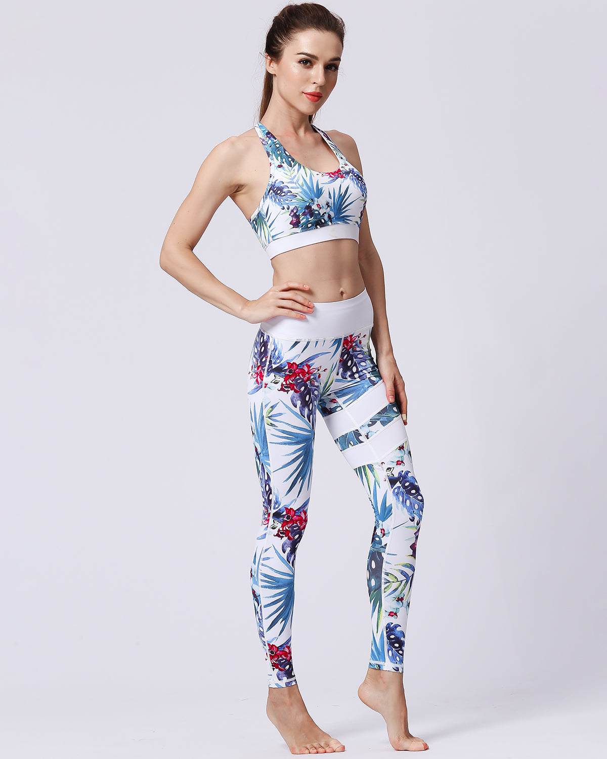 Dolce Flora Sports Bra - Cranberry Crush – Amelia Activewear