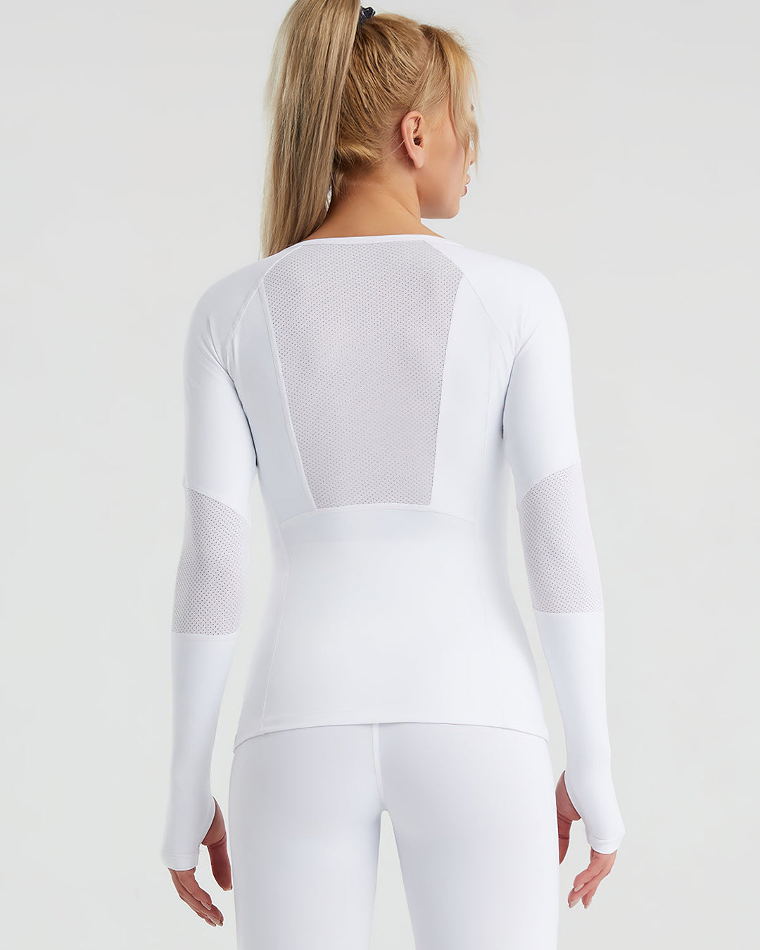 Elliot Mesh Long Sleeve - White