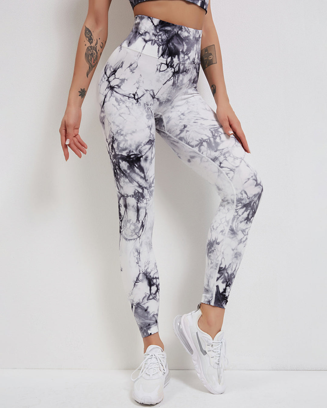 Fojo Dye Seamless Scrunch Leggings - White