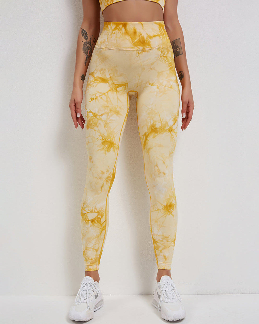 Fojo Dye Seamless Scrunch Leggings - Yellow