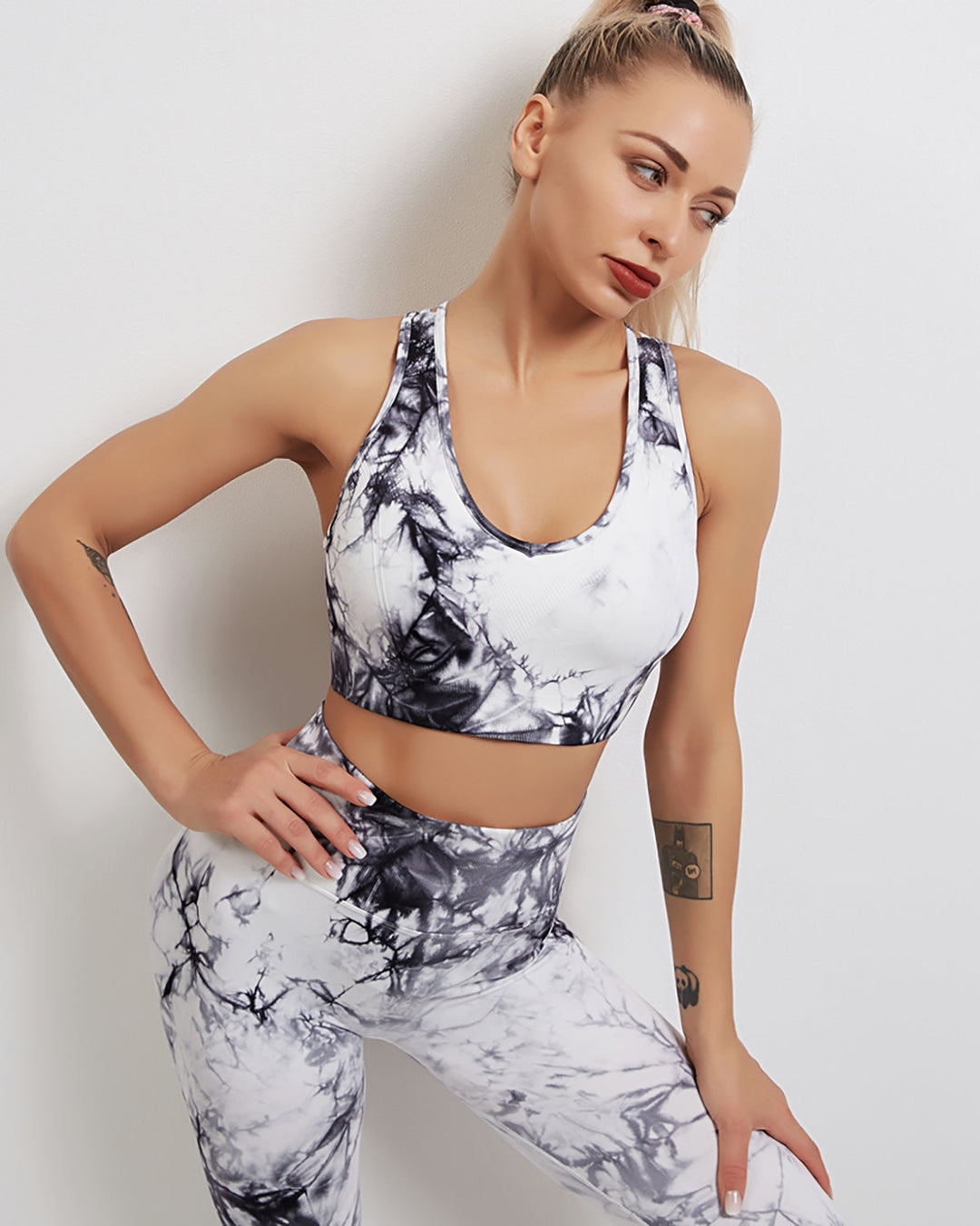 Fojo Dye Sports Bra - White