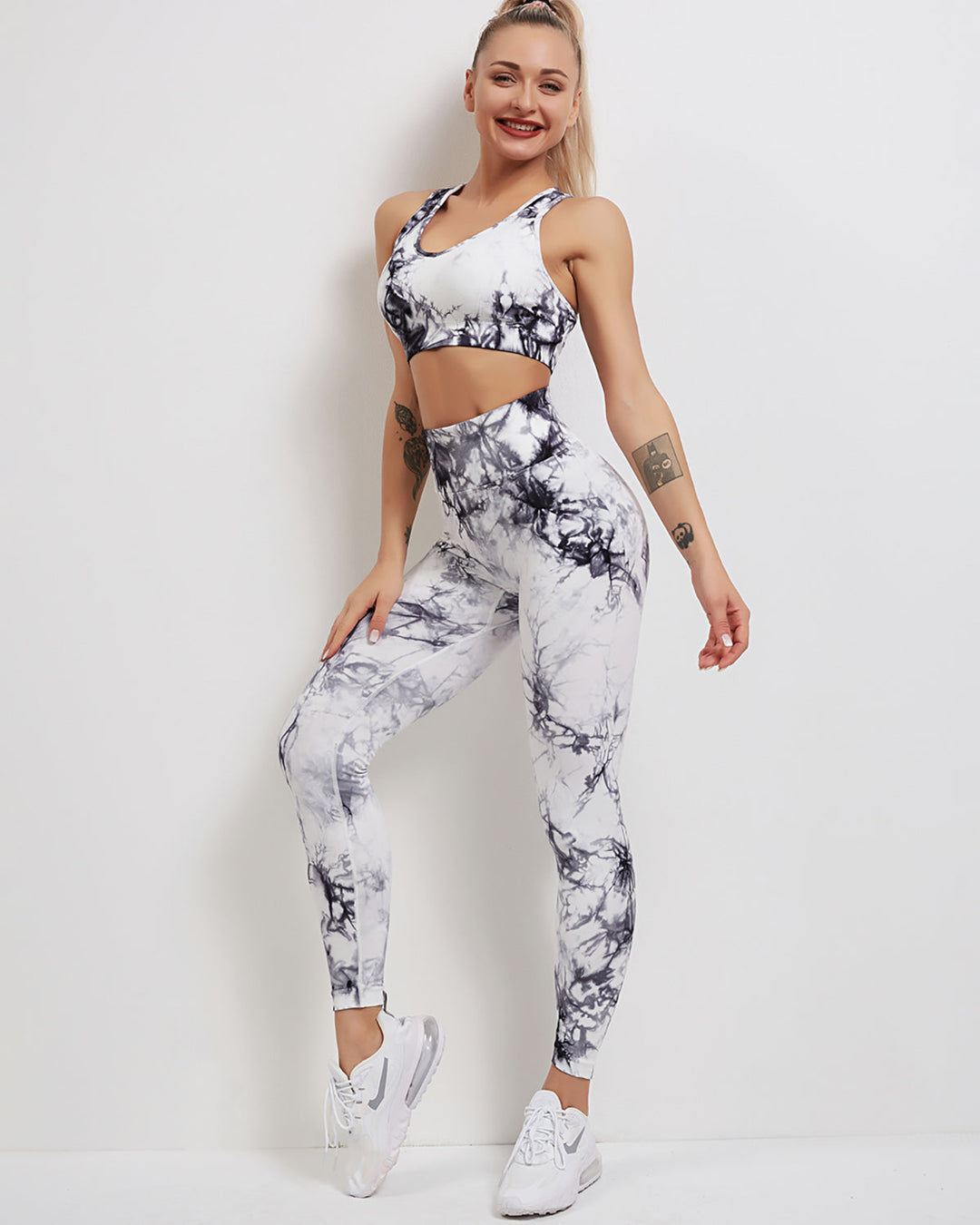 Fojo Dye Sports Bra - White