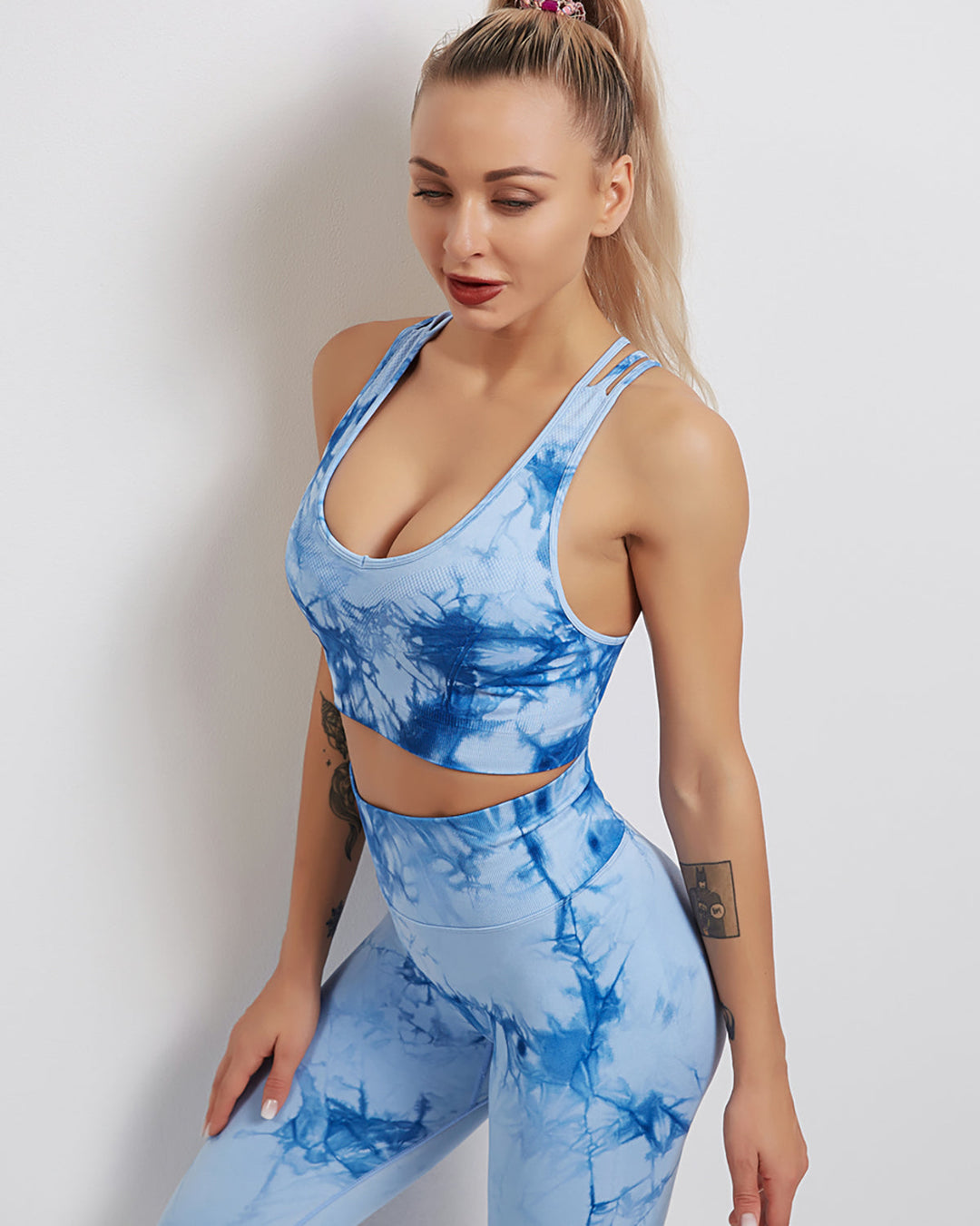 Fojo Dye Sports Bra - Blue