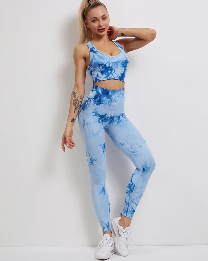 Fojo Dye Sports Bra - Blue