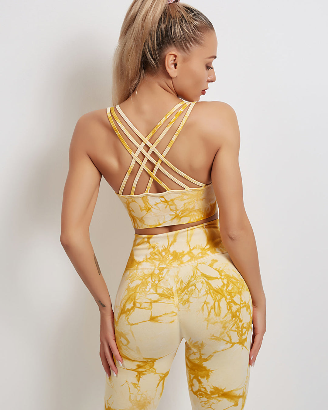 Fojo Dye Sports Bra - Yellow