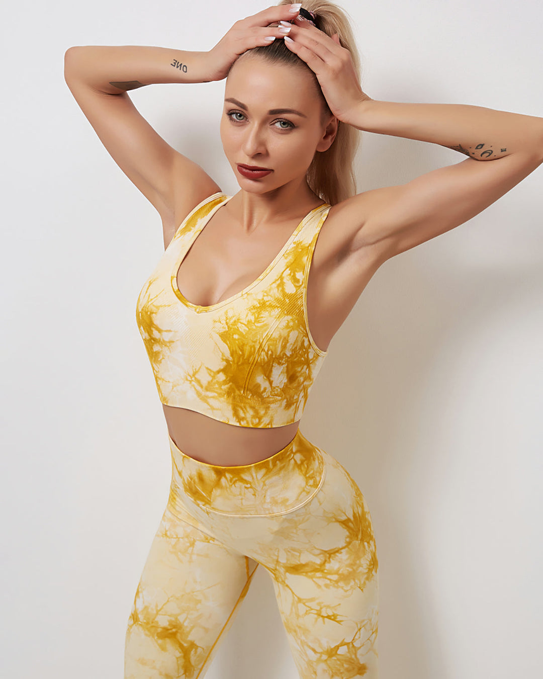 Fojo Dye Sports Bra - Yellow