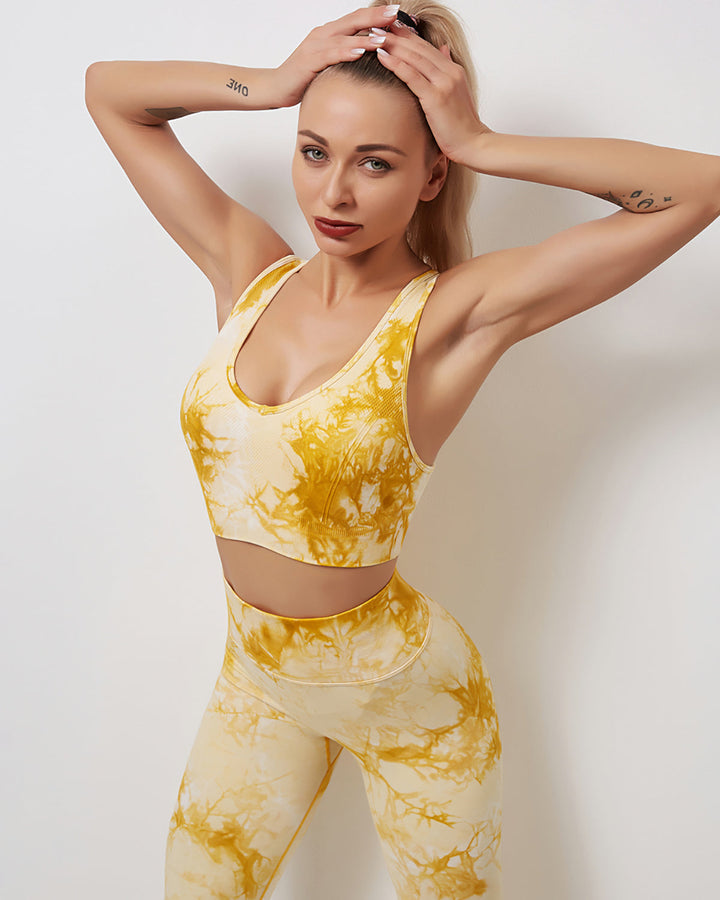 Fojo Dye Sports Bra - Yellow