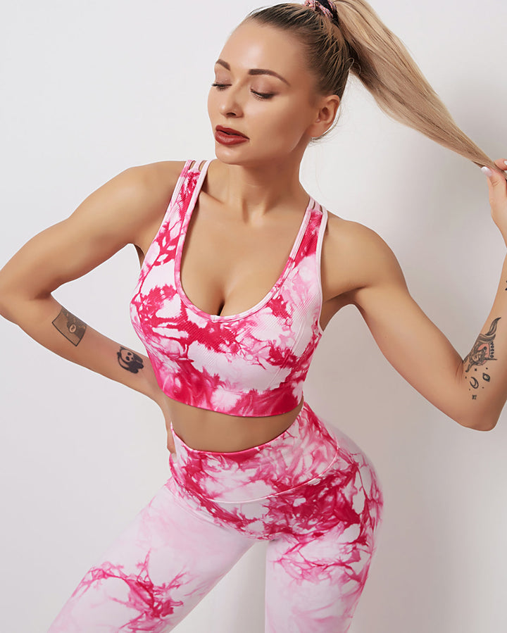 Fojo Dye Sports Bra - Pink