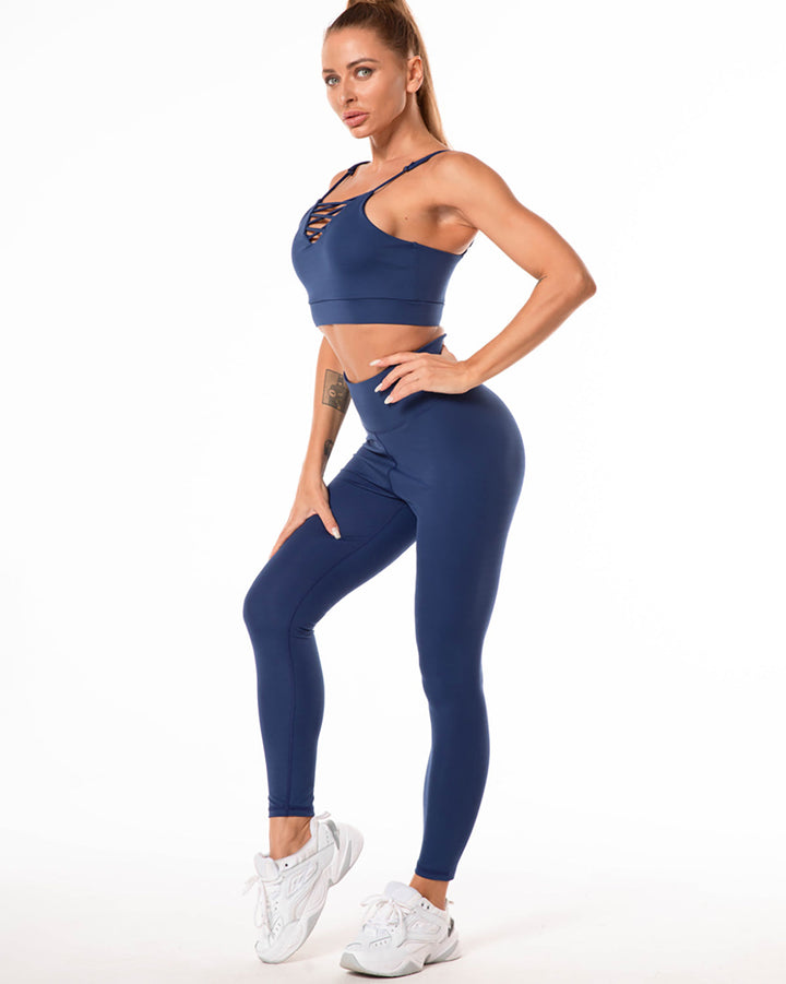 Gizus Sports Bra - Blue