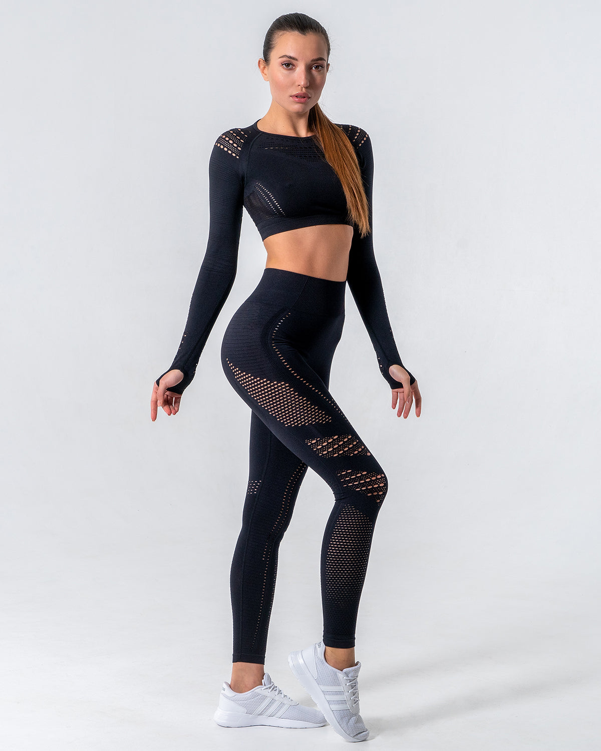 Jiulia Blanc Seamless Leggings - Black – Amelia Activewear