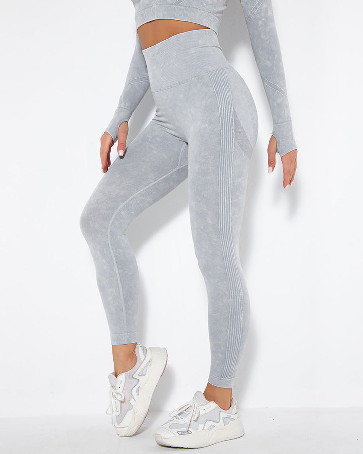 Idalyne Seamless Scrunch Leggings - Grey