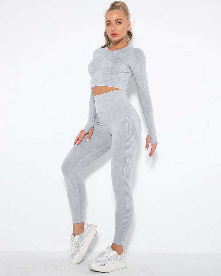 Idalyne Seamless Scrunch Leggings - Grey