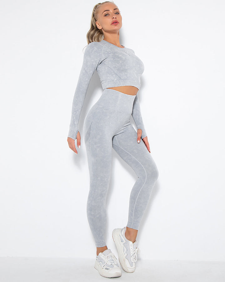 Idalyne Seamless Scrunch Leggings - Grey