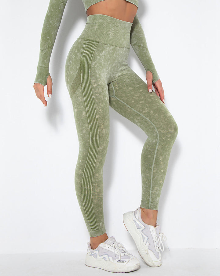 Idalyne Seamless Scrunch Leggings - Green