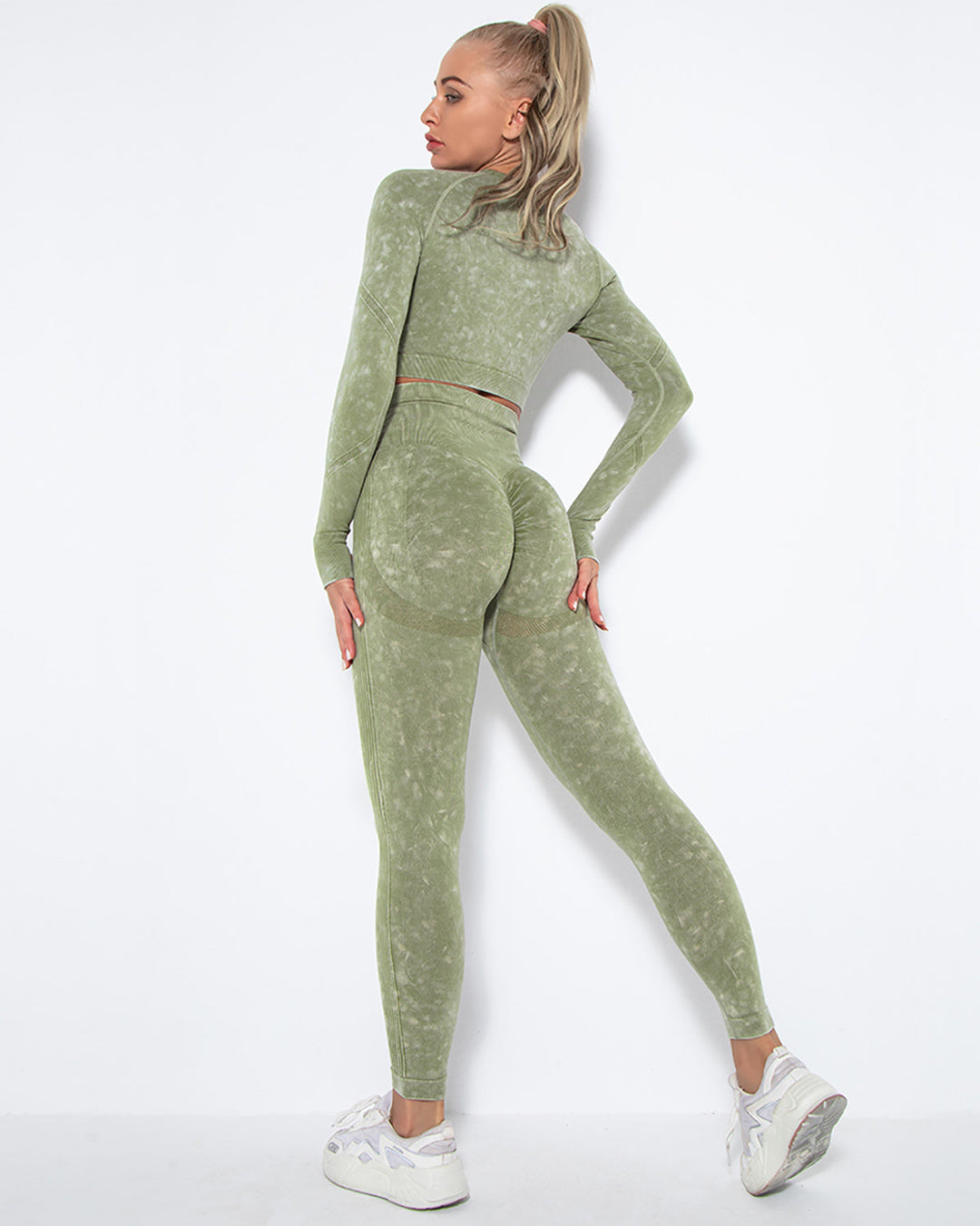 Idalyne Seamless Scrunch Leggings - Green