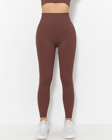 Seamless leggings, light brown –