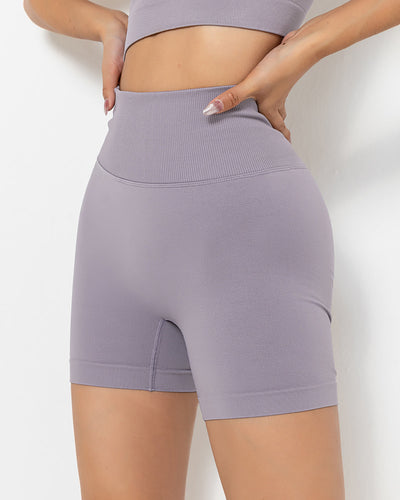 Lior Seamless Scrunch Shorts - Light Purple