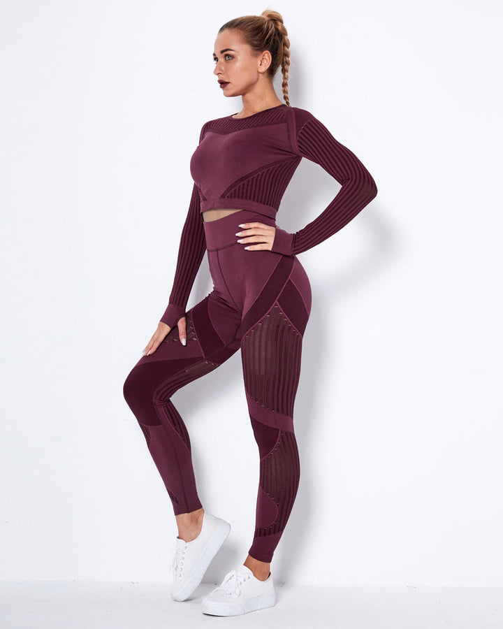 Lorica Leggings - Burgundy