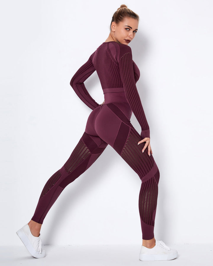 Lorica Leggings - Burgundy