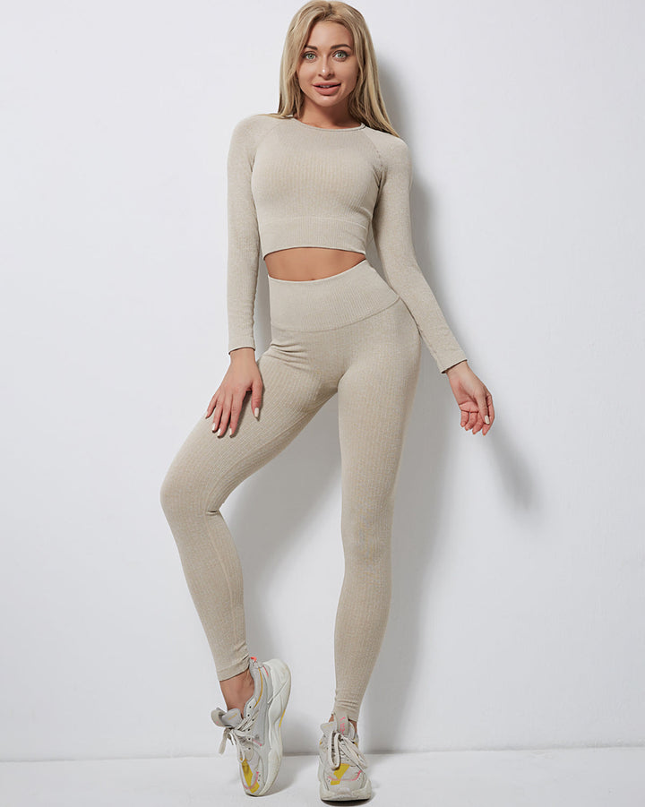 Rozy Ribbed Long Sleeve - Khaki