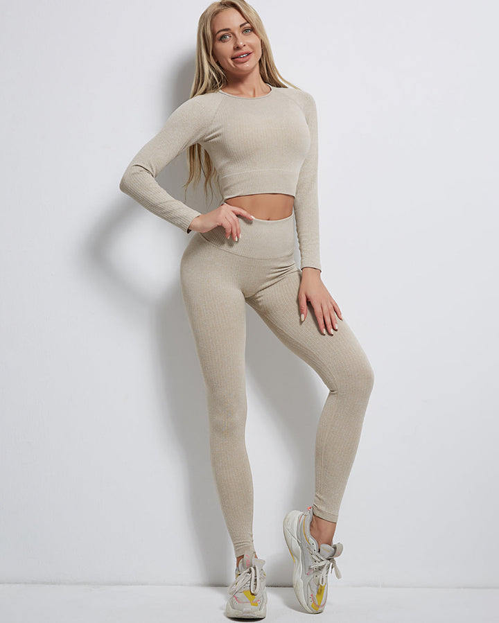 Rozy Ribbed Long Sleeve - Khaki