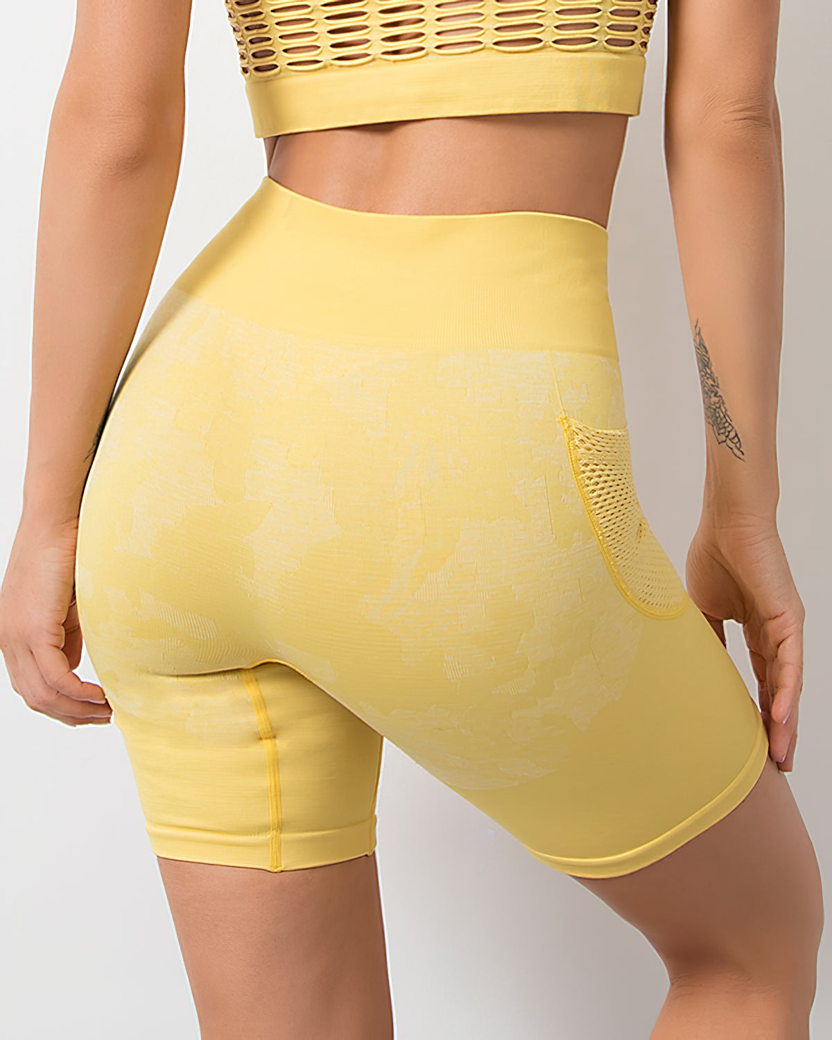 Soffe Laurent Seamless Shorts - Yellow
