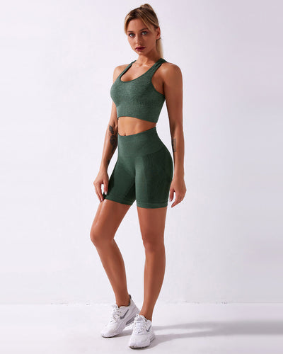 Terra Seamless Shorts - Dark Green