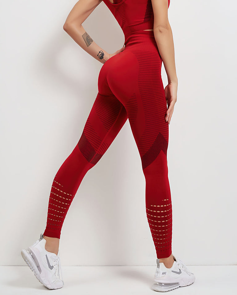 Embrace Seamless Leggings - Red – Amelia Activewear